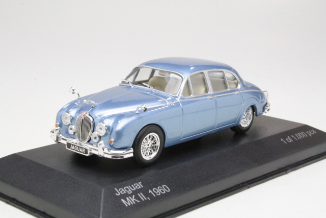 Jaguar MkII 1960, sininen - Sulje napsauttamalla kuva