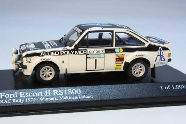 Ford Escort Mk2 RS1800, 1st. RAC 1975, T.Mäkinen, no.1 - Sulje napsauttamalla kuva