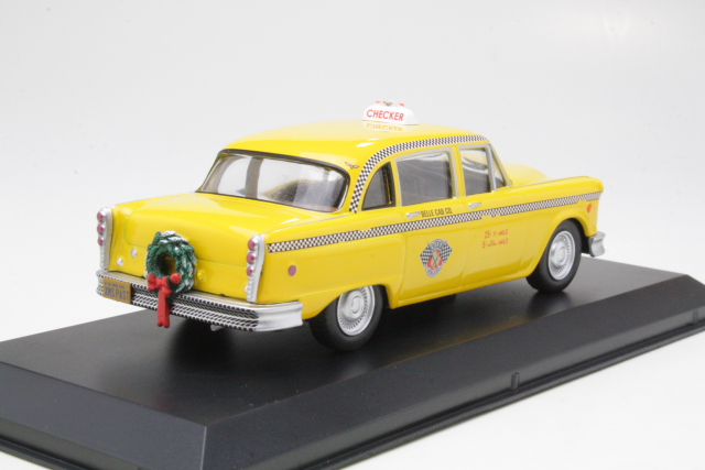 Checker Taxi 1978, yellow "Scrooged 1988"