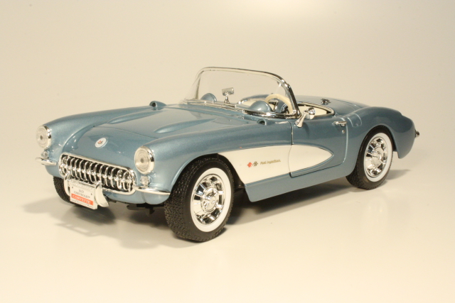 Chevrolet Corvette 1957, sininen/valkoinen