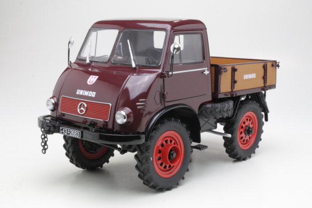 MB Unimog 401, tummanpunainen