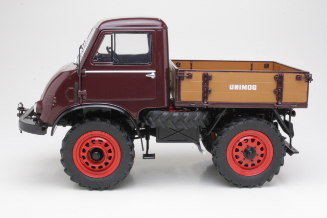 MB Unimog 401, tummanpunainen