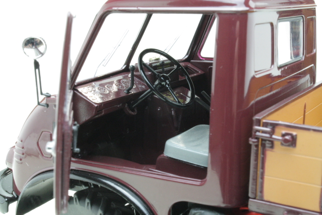 MB Unimog 401, tummanpunainen