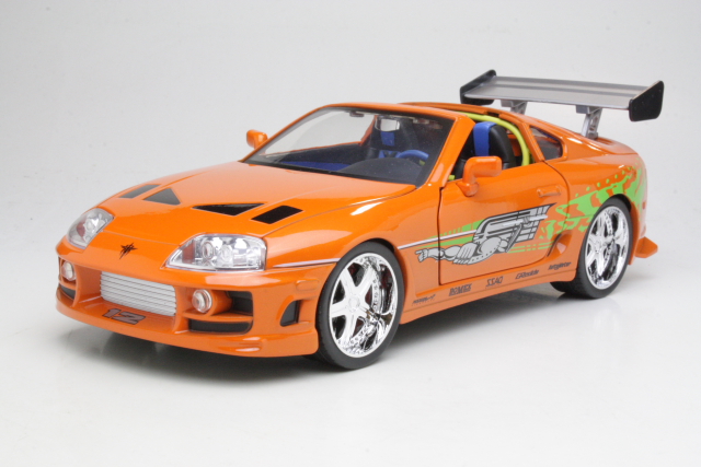 Toyota Supra Mk4 (A80) 1995, oranssi "Fast and Furious" - Sulje napsauttamalla kuva