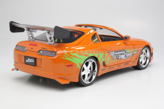 Toyota Supra Mk4 (A80) 1995, oranssi "Fast and Furious" - Sulje napsauttamalla kuva