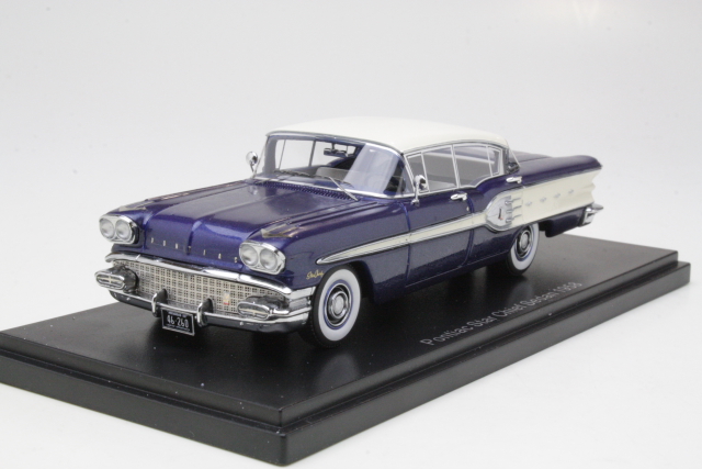 Pontiac Star Chief 4d Sedan 1958, darkblue/white