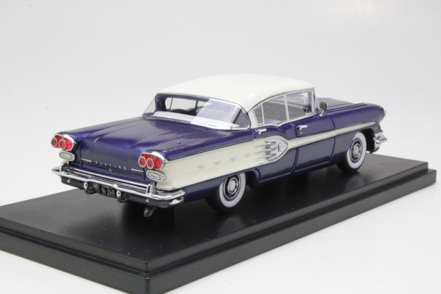 Pontiac Star Chief 4d Sedan 1958, darkblue/white - Click Image to Close