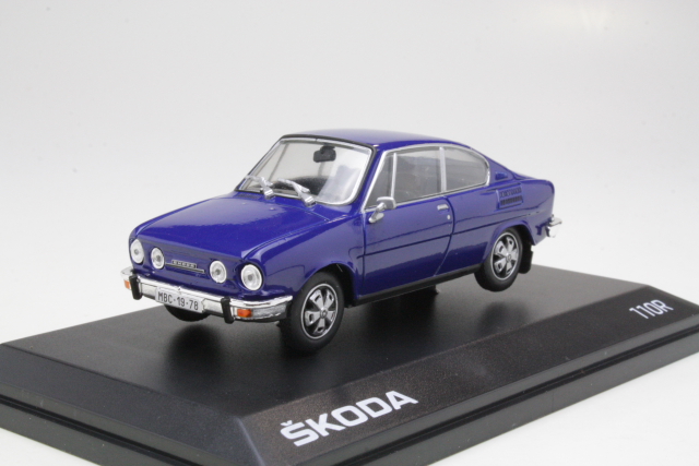 Skoda 110R Coupe 1978, tummansininen - Sulje napsauttamalla kuva