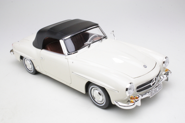 Mercedes 190SL (w121) 1957, kermanvalkoinen