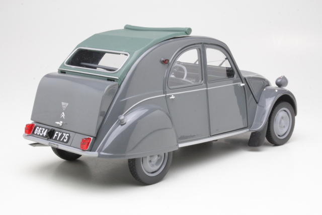 Citroen 2CV AZL Malle Bombee 1957, harmaa - Sulje napsauttamalla kuva