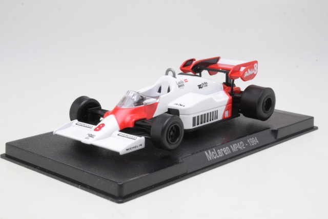 McLaren TAG MP4/2, F1 World Champion 1984, N.Lauda, no.8 - Sulje napsauttamalla kuva
