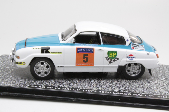 Saab 96 V4, 1st. Finland 1972, S.Lampinen, no.5 - Sulje napsauttamalla kuva