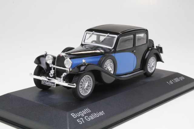 Bugatti 57 Galibier 1934, blue/black