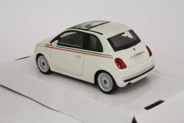 Fiat 500 2007, valkoinen