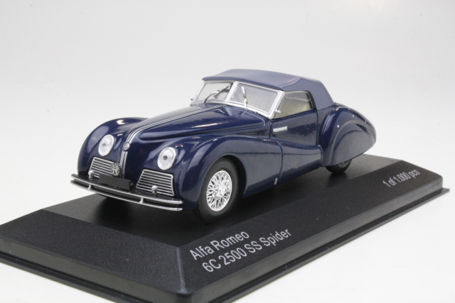 Alfa Romeo 6C 2500 SS Spider 1939, dark blue/black
