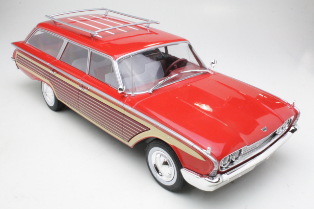 Ford Country Squire 1960, punainen/puukylki