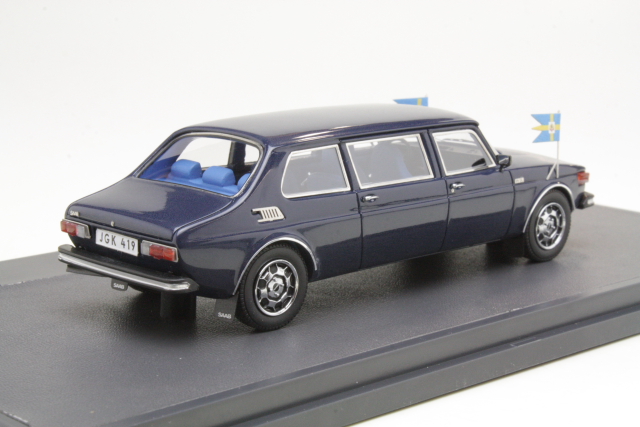 Saab 99 Limousine HRH King Carl XVI, dark blue - Click Image to Close