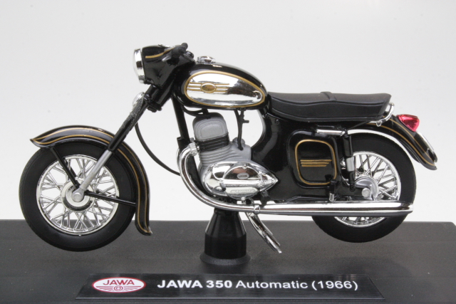 Jawa 350 Automatic 1966, musta - Sulje napsauttamalla kuva