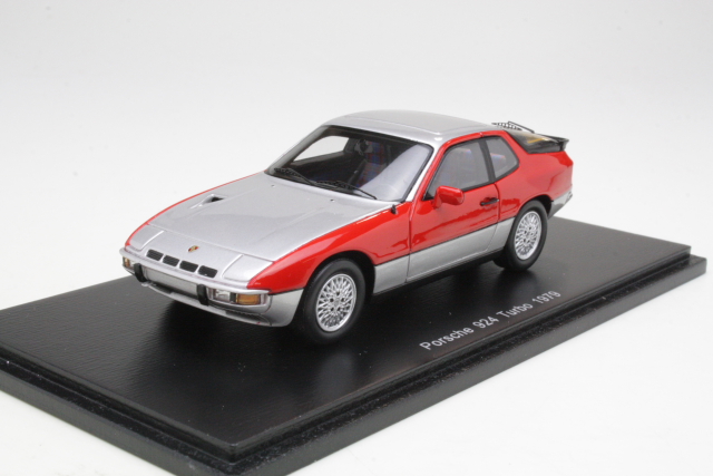 Porsche 924 Turbo 1979, silver/red
