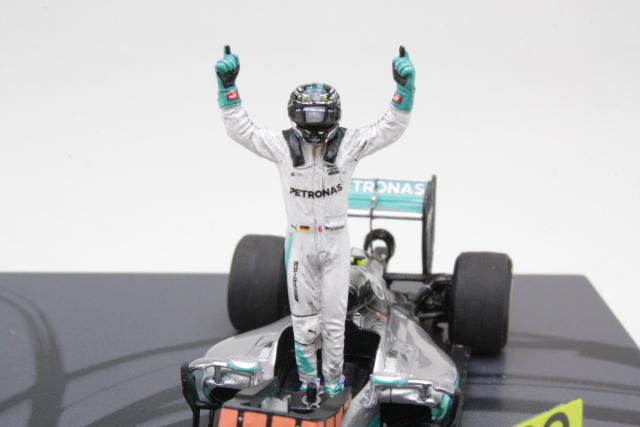 Mercedes AMG W07 Hybrid, 2nd. AbuDhabi 2016, N.Rosberg, no.6