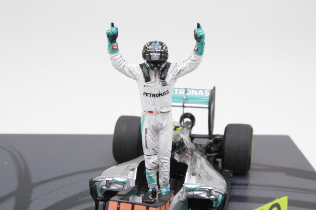 Mercedes AMG W07 Hybrid, 2nd. AbuDhabi 2016, N.Rosberg, no.6 - Sulje napsauttamalla kuva