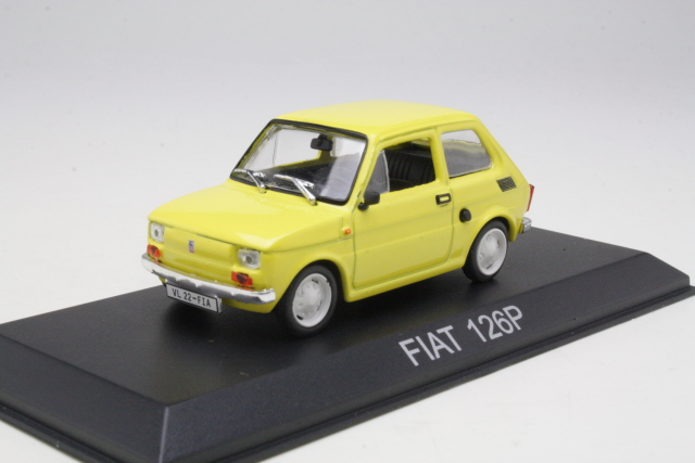 Fiat 126P 1973, keltainen - Sulje napsauttamalla kuva