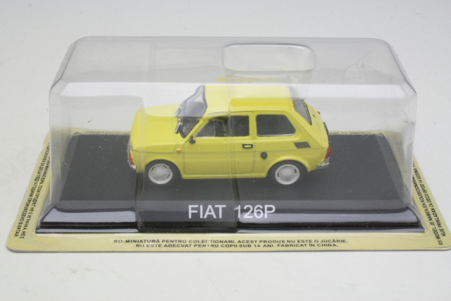 Fiat 126P 1973, keltainen - Sulje napsauttamalla kuva