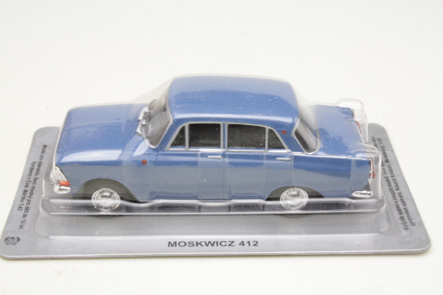 Moskvitch 412 1975, sininen - Sulje napsauttamalla kuva