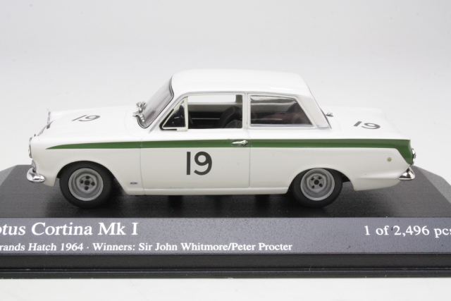 Ford Cortina Lotus Mk1, 6h Brands Hatch 1964, W.Procter, no.19