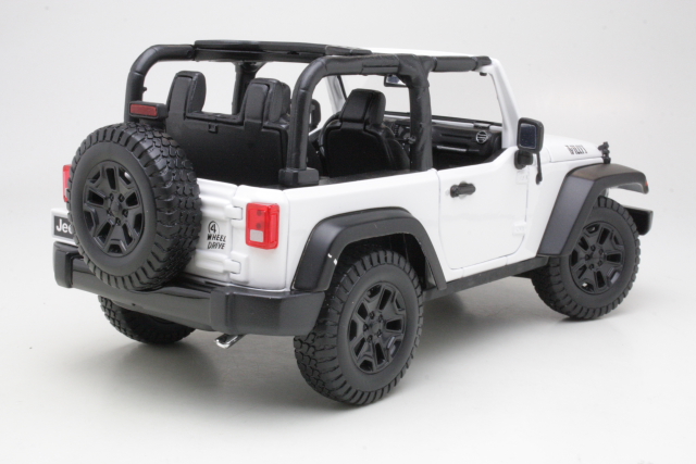 Jeep Wrangler Topless 2014, valkoinen - Sulje napsauttamalla kuva