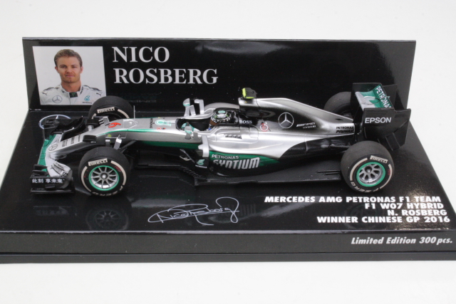 Mercedes AMG W07, 1st. Chinese GP 2016, N.Rosberg, no.6