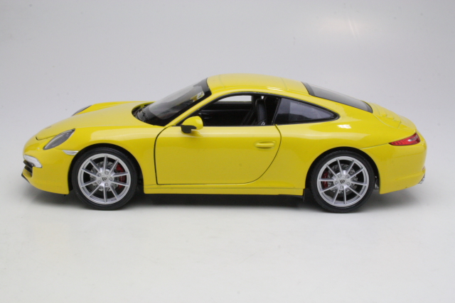 Porsche 911 (991) Carrera S 2013, keltainen - Sulje napsauttamalla kuva