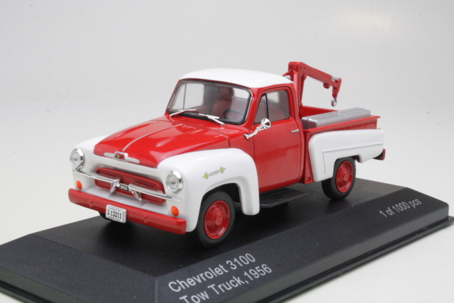 Chevrolet 3100 Tow Truck 1956, punainen/valkoinen - Sulje napsauttamalla kuva