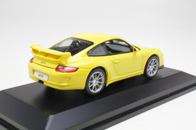Porsche 911 (997) GT-3, keltainen - Sulje napsauttamalla kuva