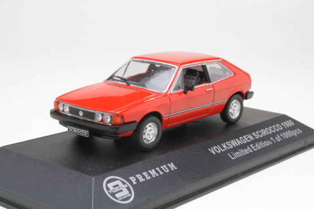 VW Scirocco 1980, punainen - Sulje napsauttamalla kuva