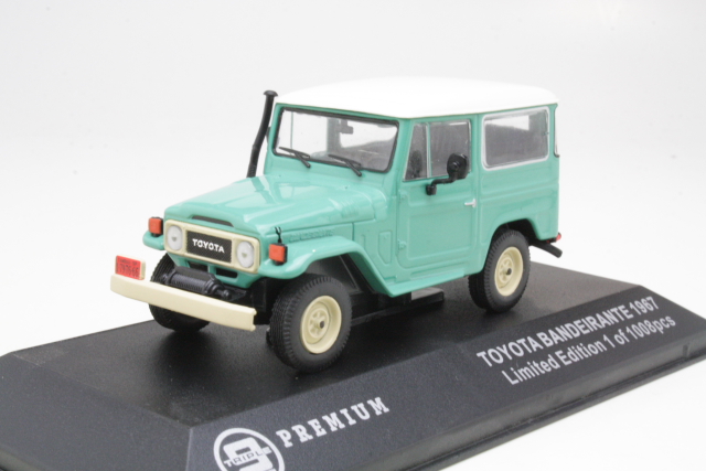 Toyota Land Cruiser 1967, vihreä/valkoinen - Sulje napsauttamalla kuva