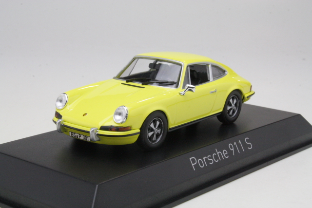 Porsche 911S 2.4 1973, keltainen - Sulje napsauttamalla kuva