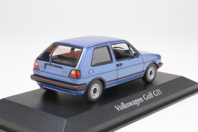 VW Golf 2 GTi 1985, sininen - Sulje napsauttamalla kuva