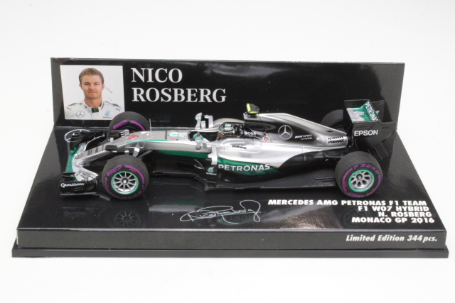 Mercedes AMG W07, Monaco GP 2016, N.Rosberg, no.6