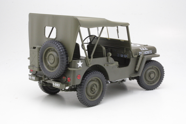 Willys Jeep U.S. Army "closed", matt green - Click Image to Close