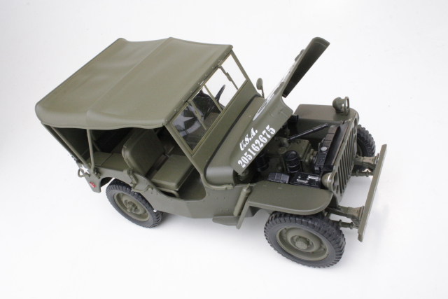 Willys Jeep U.S. Army "closed", matt green - Click Image to Close