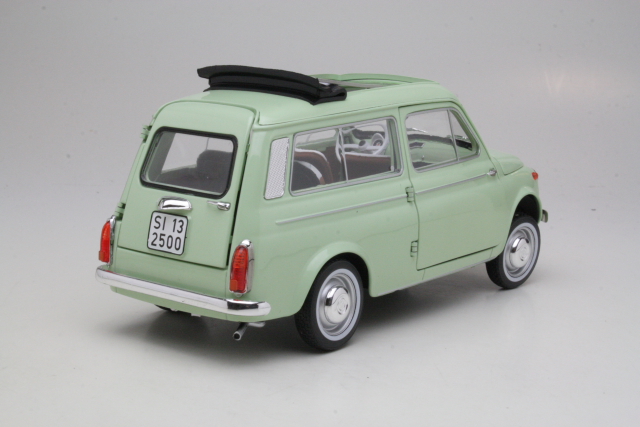 Fiat 500 Giardiniera 1962, vaaleanvihreä - Sulje napsauttamalla kuva