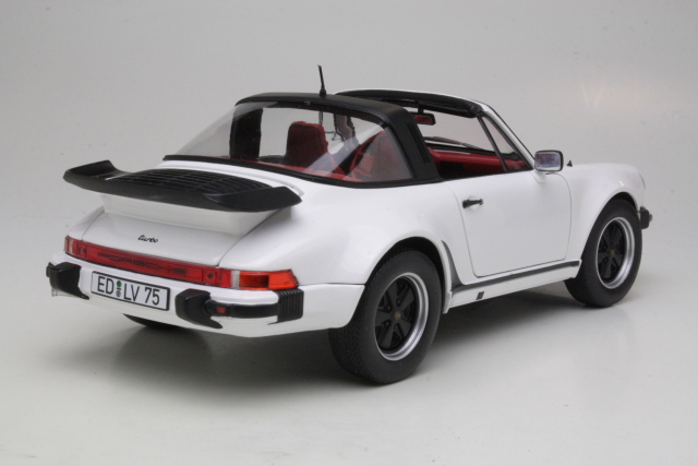 Porsche 911 Turbo Targa 1987, white - Click Image to Close