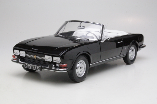 Peugeot 504 Cabriolet 1971, musta - Sulje napsauttamalla kuva