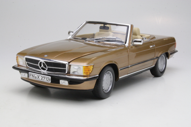 Mercedes 300SL (w107) 1986, kulta - Sulje napsauttamalla kuva