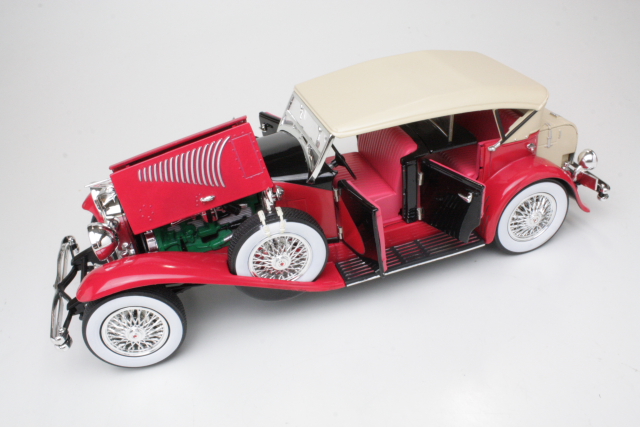 Duesenberg II SJ Cabriolet Closed 1934, red