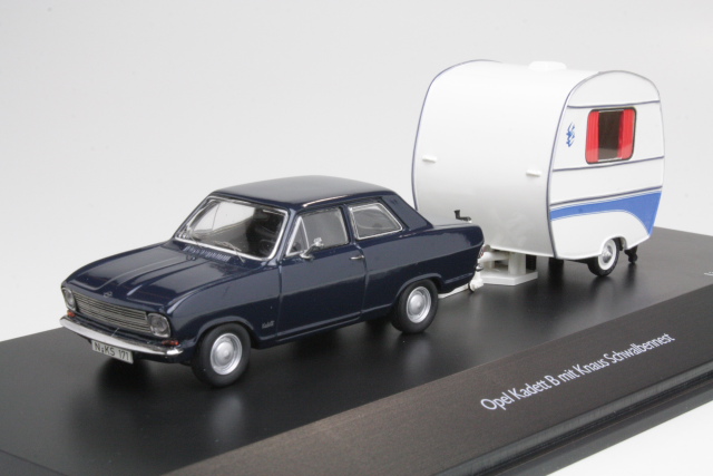 Opel Kadett B with Knaus Schwalbennest camping-trailer - Click Image to Close