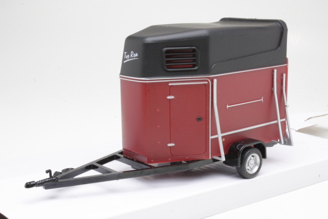 Horse Trailer With Horse, red/black