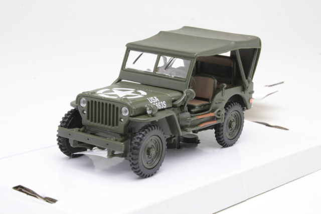Jeep Willys 4X4 W Soft Top, mattavihreä
