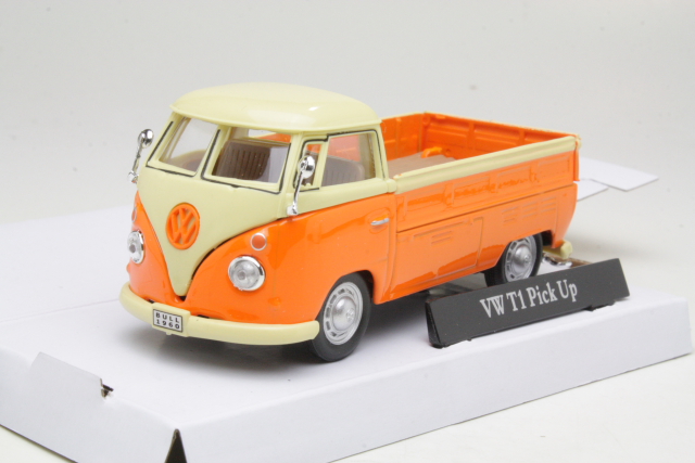 VW T1 Pick Up, orange/white - Click Image to Close